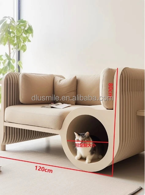 3D Print Cat Bed Kennel Pet Sofa Scratch-Resistant Easy to Clean Pets and Humans Sharing Furniture Customized