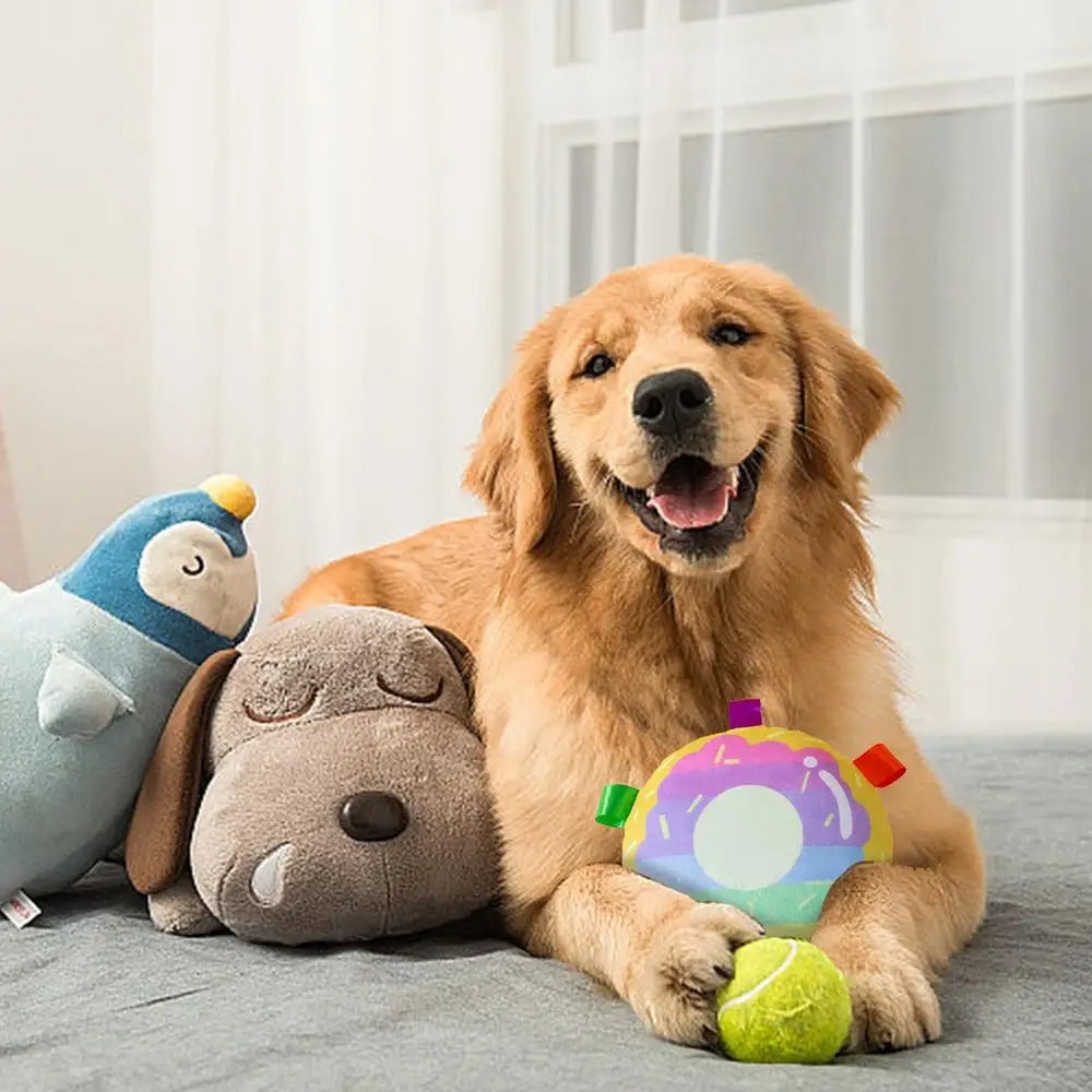 Squeaky Pet Toys Dog Plush Sound Chew Toys Bbiscuit Shape Animal Squeaky Dog Chewing Toy Plush Dog Toys Puppy Chewing Sound Toy