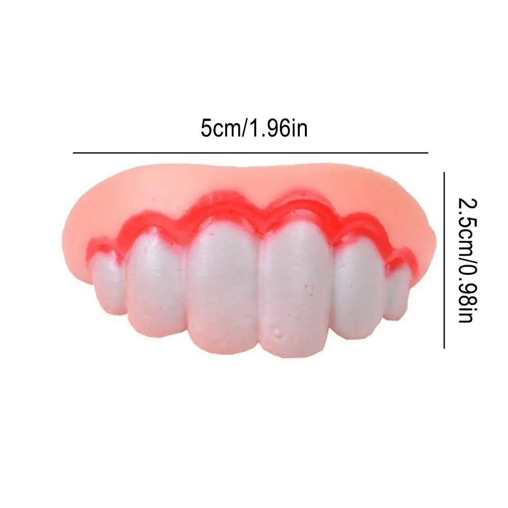 Pet CorgiDog False Teeth Toy Rabbit Front BuckTeeth Cover Funny Puppy Dentures Pet Decorating Cosplay Halloween Costume