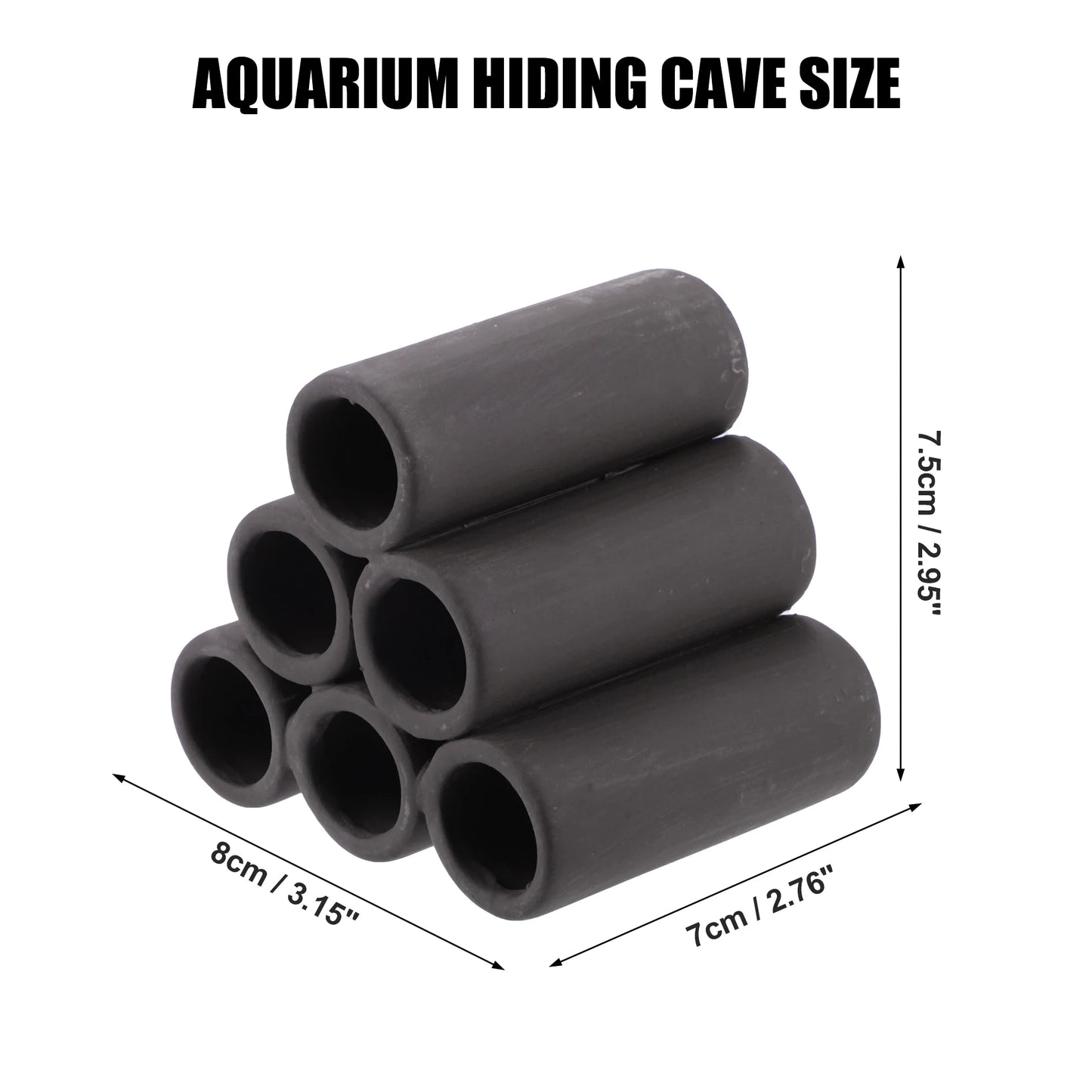 UXCELL Aquarium Hideaway Rock Cave Decoration Parts Resin Fish Shrimps Shelter Pottery House Canister Fish Tank Accessories