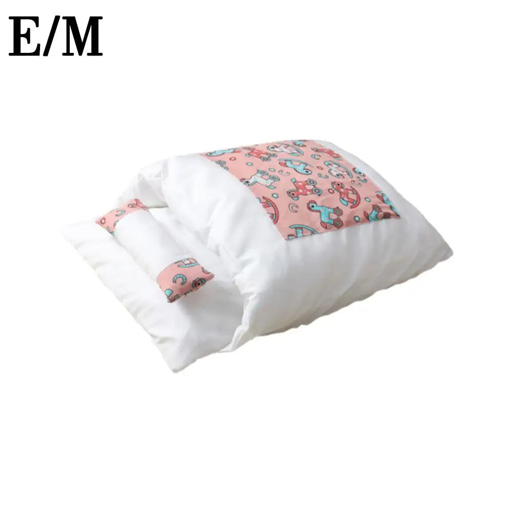 Creative Removable Cat Sleeping Bag Winter Warm Semi-enclosed Cat Bed New Japanese S/M/L Soft And Comfortable Cat House Beautifu