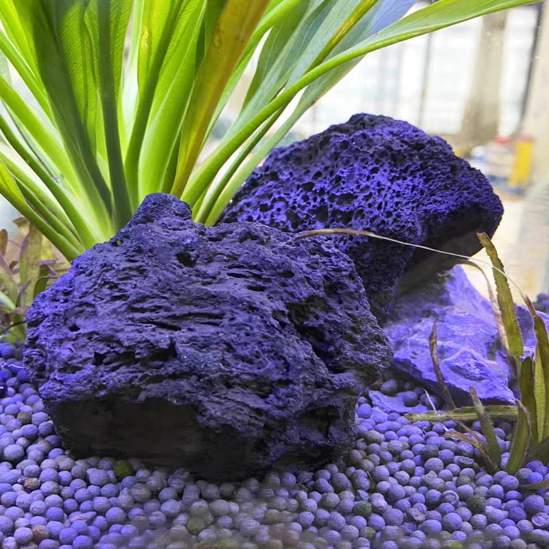 1pcs Natural Aquarium Decor Lava Stone Rockery Landscaping Fish Tank Microporous Volcanic Stone Porous Good for Plants Growth