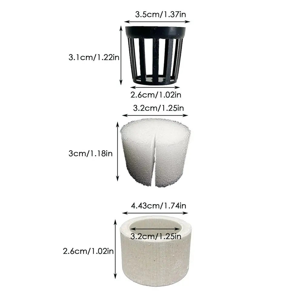 Aquarium Plant Weights Ceramic Water Plant Weights Pot Anti-Floating Aquarium Decoration Fish Tank Landscape Decoration