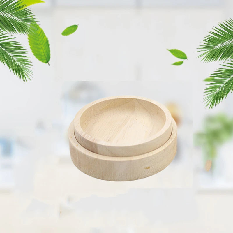 Smooth Wooden Hamster Feeding Bowl Hamster Food Bowl Small Animal Round Feeding Dish for  Chinchilla Hamsters Gerbils Mice