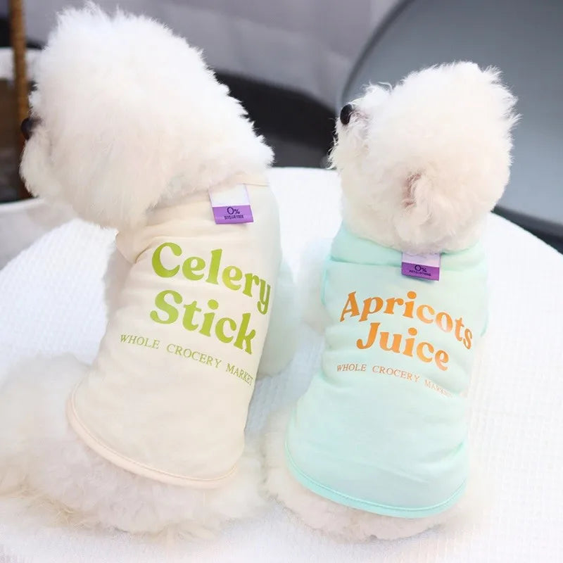 Summer Dog Vest Puppy Clothes for Small Dog Pet Solid Shirt Small Dogt Shirt Chihuahua Bichon Dog Undershirt Girls Dog Costume