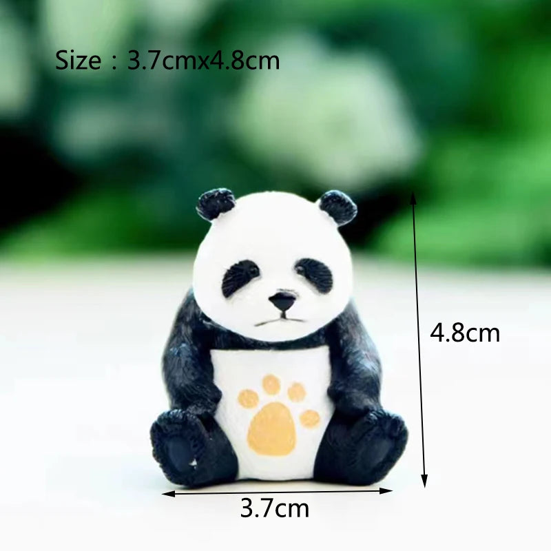 Resin Small Aquarium Ornaments Decoration Artificial Cute Panda for fish Tank Resin Aquarium Ornament Fish Tank Background Home