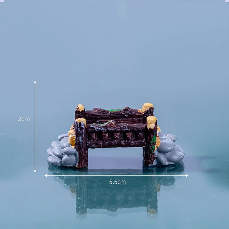 Resin Small Bridge Aquarium Ornaments Decoration Artificial Mountain for fish Tank Resin Aquarium Ornament Fish Tank Background