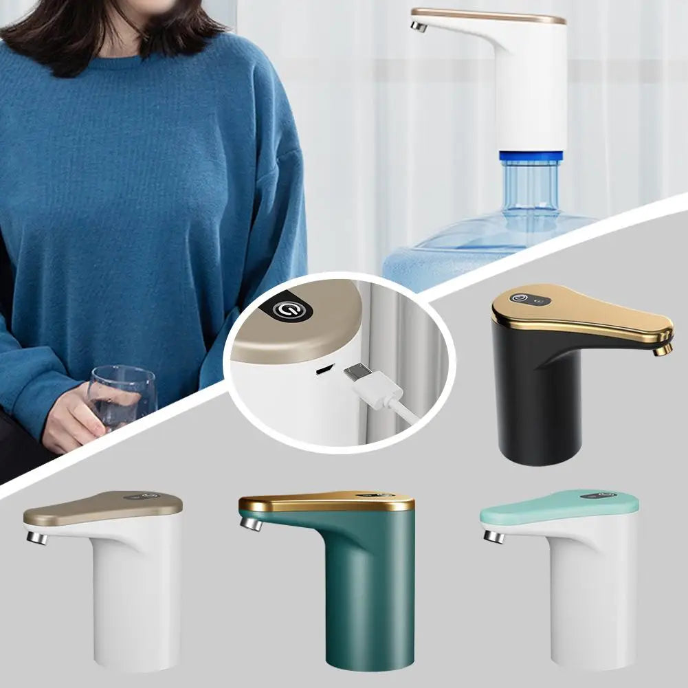 USB Electric Smart Bottled Water Pump Foldable Barreled Water Suction Device for Desktop Convenient Mineral Water Dispenser