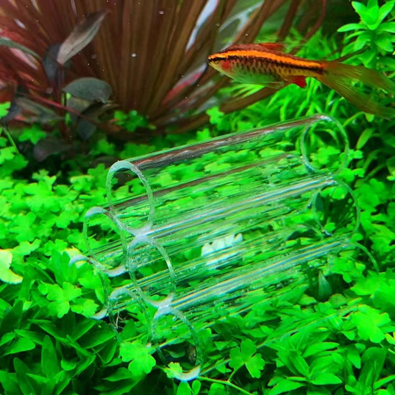 Glass Acrylic Aquarium Decoration Fish Shrimps Shelter House Pottery Scorpion House Canister Simulation Stone Fish Tank Ornament