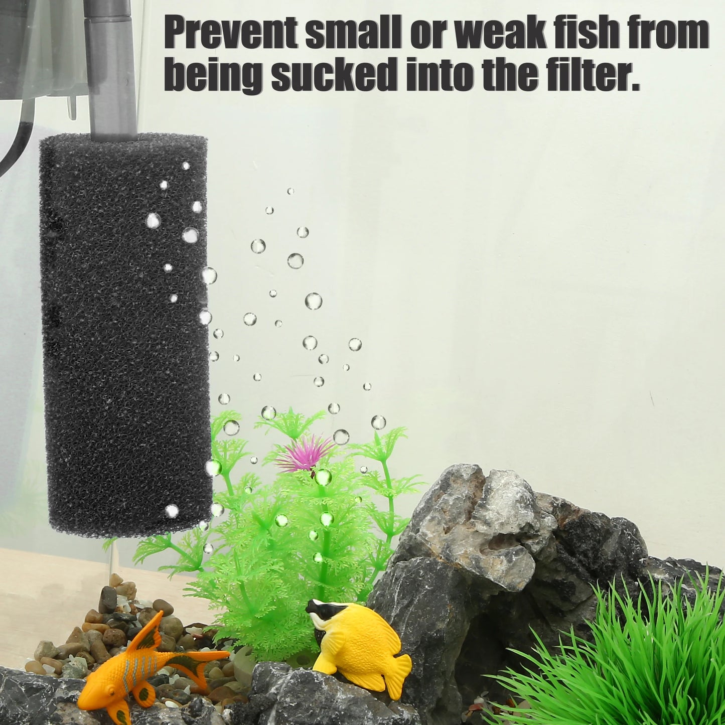 UXCELL 3/4PCS Fish Tank Sponge Filter Biochemical Water Inlet Pond Protection Air Pump Filtration Aquarium Tools Accessories Set