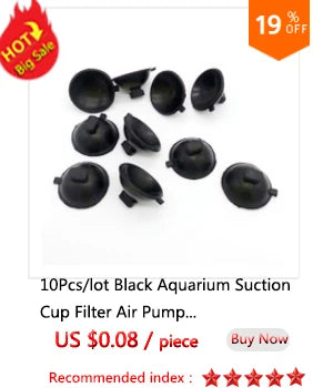 Black Aquarium Suction Cup Air Tube Holder Sucker for Fish Tank Pump Oxygen Air Tube Fixing Clip Aquarium Accessories 5pcs