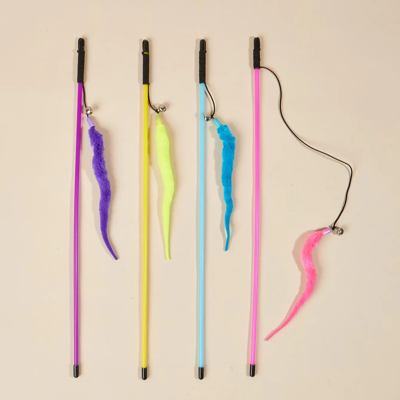 Cat Toy Cat Teaser Sticks Caterpillar Tease Cat Stick Insect Tease Cat Stick Plastic Rod Interactive Tease Cat Stick Cat Toy