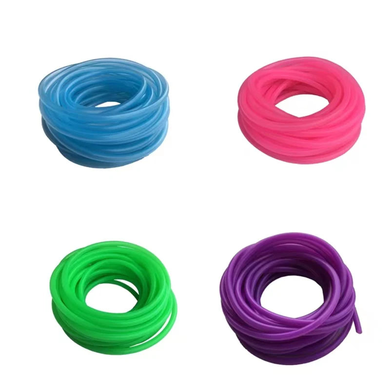 1m/3m/5m/10m/20m Aquarium Oxygen Pump Hose Air Bubble Stone Aquarium Fish Tank Pond Pump Tube 4*6mm Food Grade Material Tubes