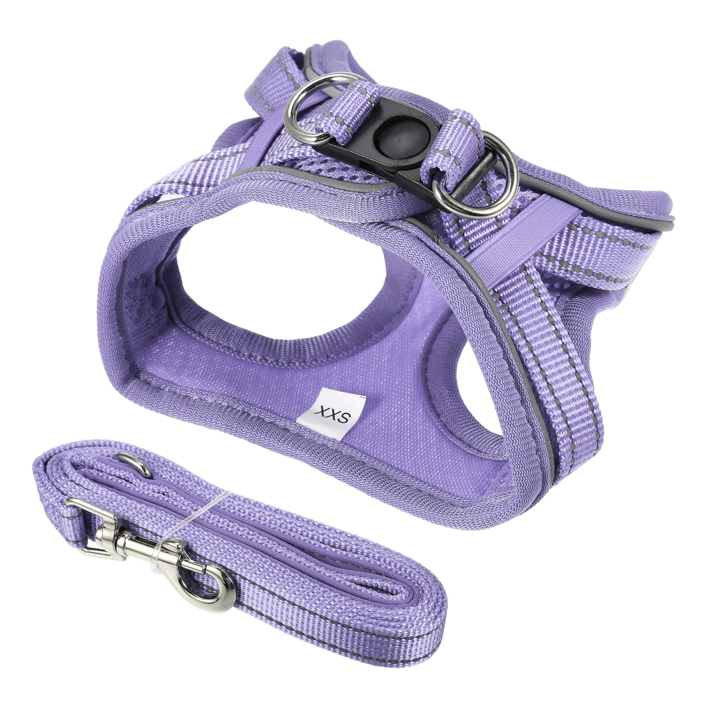UXCELL Dog Harness Slip Lead Dog Leash 2pcs Sets Adjustable Dog Lead Step-in Puppy Pet Vest for Small Medium Dogs