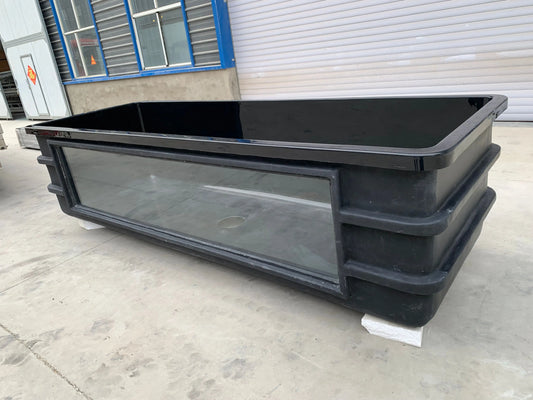 535 Gallon Fish Tank Side Drain All Black for Randy