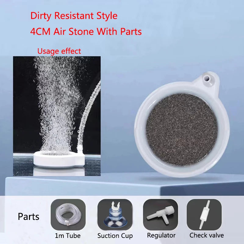 4cm/5cm/8cm Fish Tank Aquarium Air Stone Oxygen Aerator Increasing Air Bubble Pond Pump Hydroponic Oxygen Supply Great