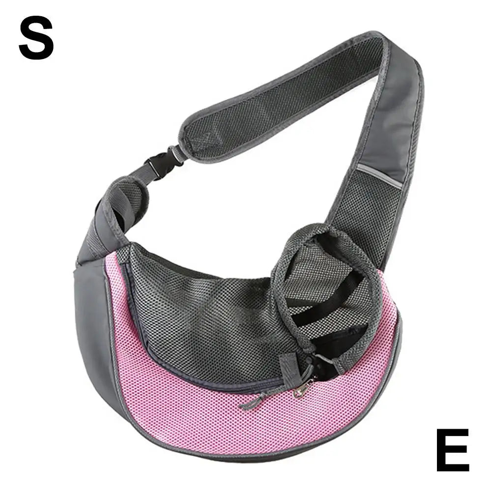 Large Space Pet Travel Shoulder Bag, Widened And Thickened Shoulder Strap Design Does Not Squeeze Breathable Mesh Pet Backpack