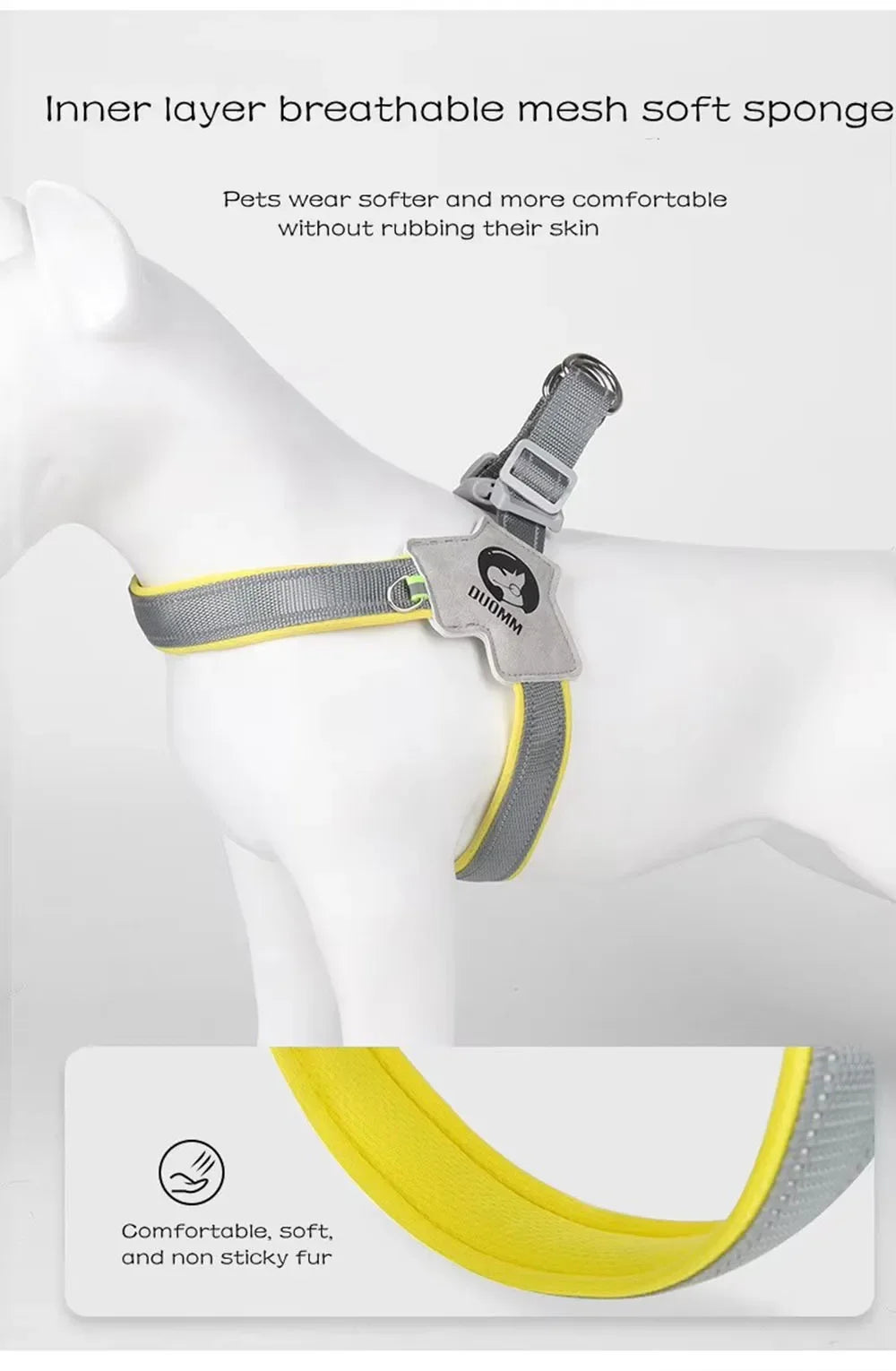 Breathable Y Shape Dog Harness Adjustable Step In Pet Harness Vest for Puppy Small Large Dog Chest Harness Reflective Dog Collar