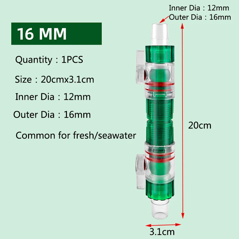 Aquarium Water Control Valve Hose Double Tap Quick Release Connector Fish Tank Filter Barrel Replace Connector acuarios 12/16mm
