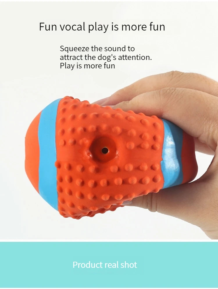 Dog Squeaky Rubber Toys Dog Latex Chew Toy Puppy Sound Toy Animal Bite Resistant Train Dog Supplies for Small Medium Large Dog