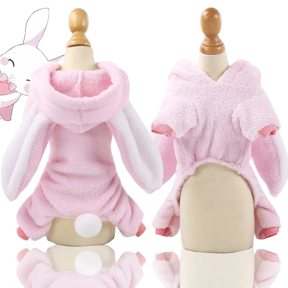 Pet Dog Soft Warm Jumpsuits Clothing for Dogs Pajamas Fleece Small Puppy Coat Pet Outfits Hoodie Clothing Cats Clothes Christmas