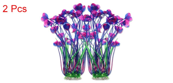 UXCELL Artificial Aquarium Plants Aquarium Simulation Water Weeds Ornament Fish Tank Grass Decor Sets Decoration Accessories