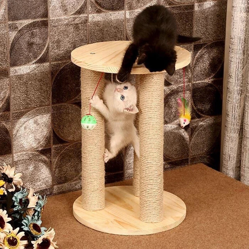 20/50M Cat Scratch Resistant Tight and Durable Scratch Pole Climbing Frame Fine Sword Hemp Rope Pet Cat Scratchers