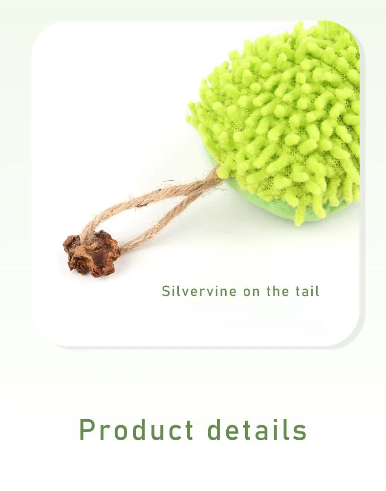 Cat Chew Toys Caterpillar Catnip Molar Toy Silvervine Cat Teaser Interaction Toy Clean Mouth Kitten Toy Pet Supplies Accessories