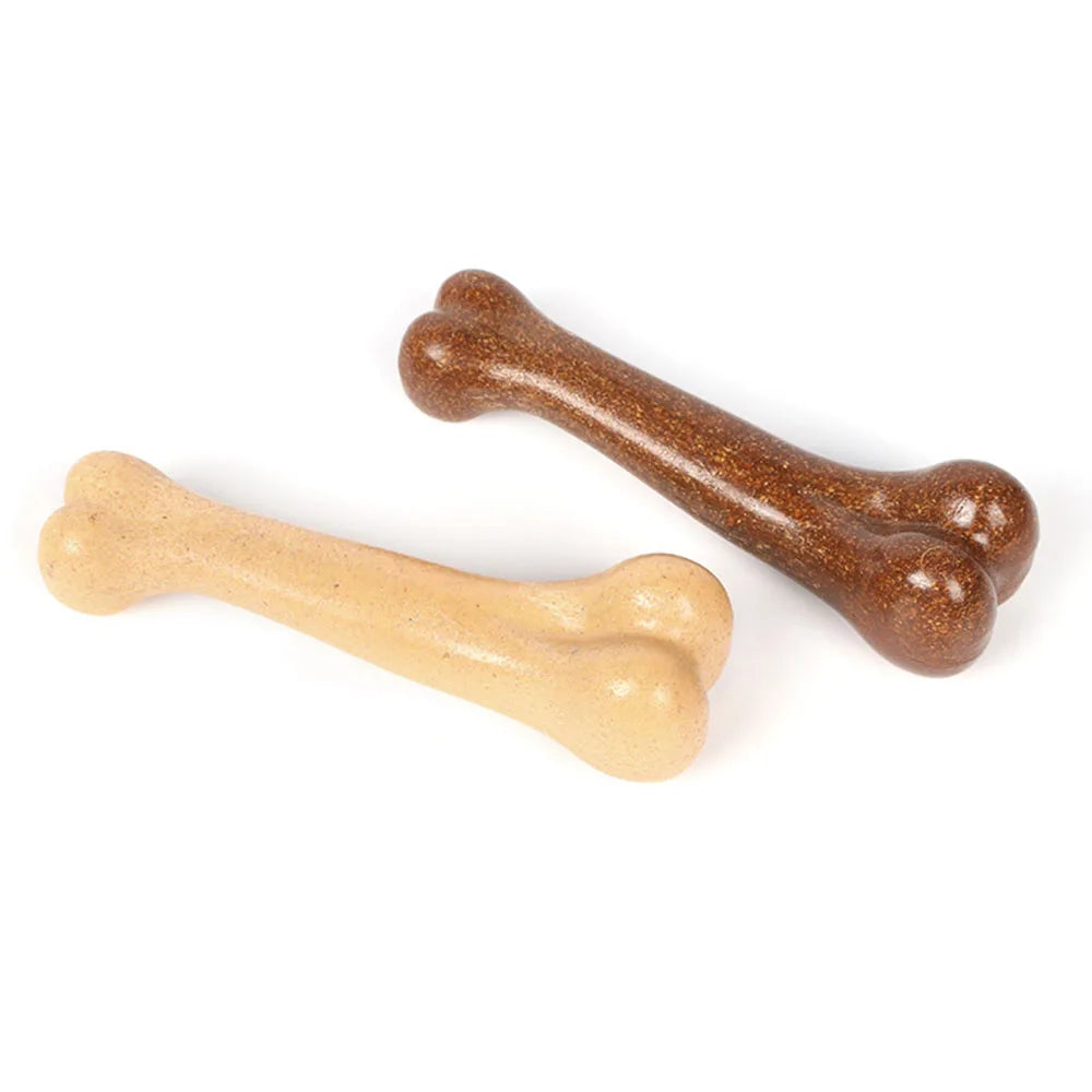 Indestructible Dog Chew Toys for Aggressive Chewers Real Beef Flavor Durable Dog Teething Chew Toy Bone for Large Small Puppies