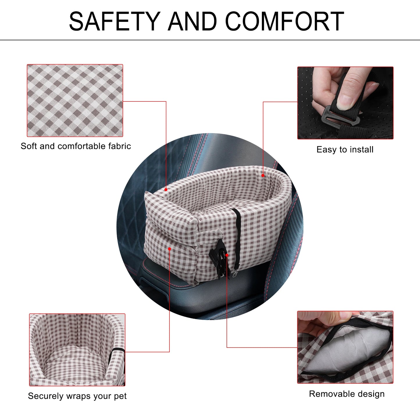 UXCELL Dog Car Seat Bags Waterproof Hammock Pet Travel Dogs Carrier Bed Protector Car Rear Back Seat Mat Safety Accessories