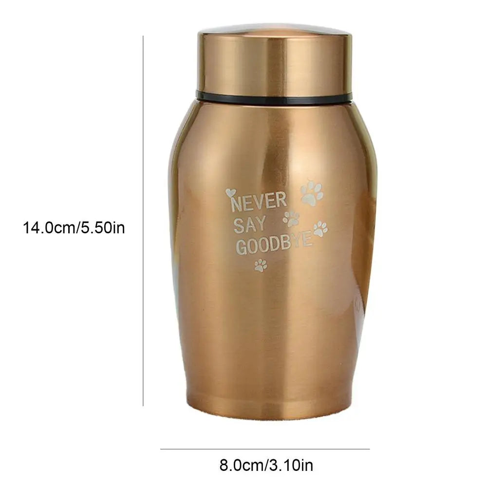 Keepsake Cremation Urns Metal Memorial Pet Jar Cat Dog Cremation Cremation Funeral Sealed Urn For Pet Cats Dogs Ashes