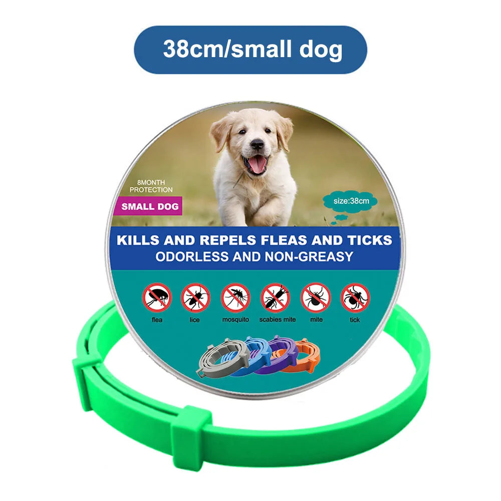 38cm 70cm Retractable Deworming Dog Cat Collar Pet Anti Flea Ticks Collar Repellent Mosquito Pet Collars for Cats Dogs Products