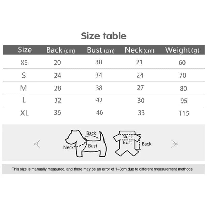 Pet Dog Clothing Four-legged Fashion letter Pet Dog Clothes for Dogs Coat Hoodie Sweatshirt Four seasons One-piece Jumpsuit