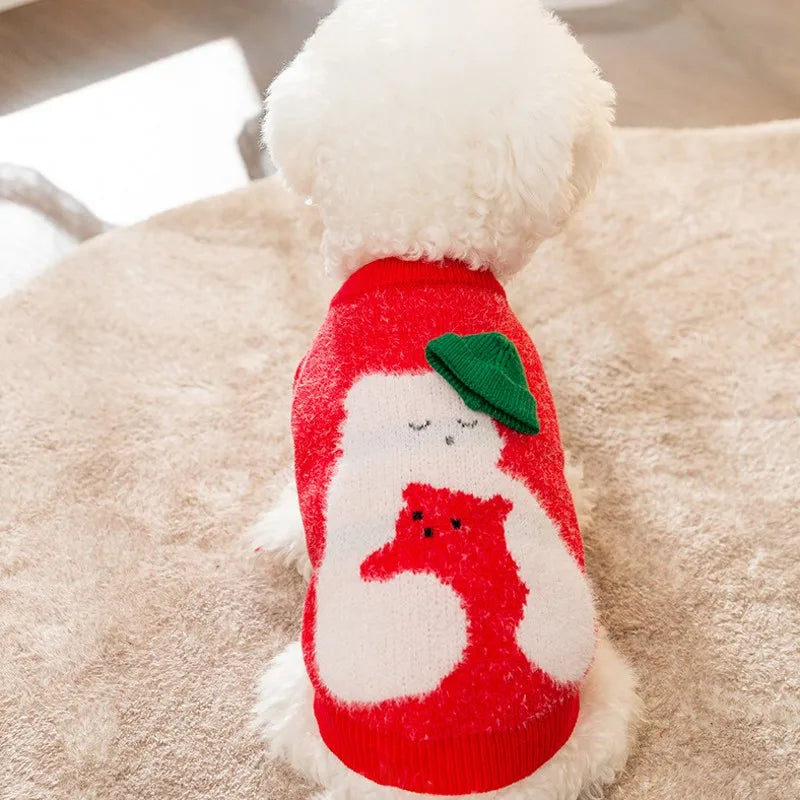 Winter Dog Sweater Pet Dog Clothes Chihuahua French Bulldog Costume Cute Dog Jersey Cat Coat Dog Overalls Puppy Knitted Sweater
