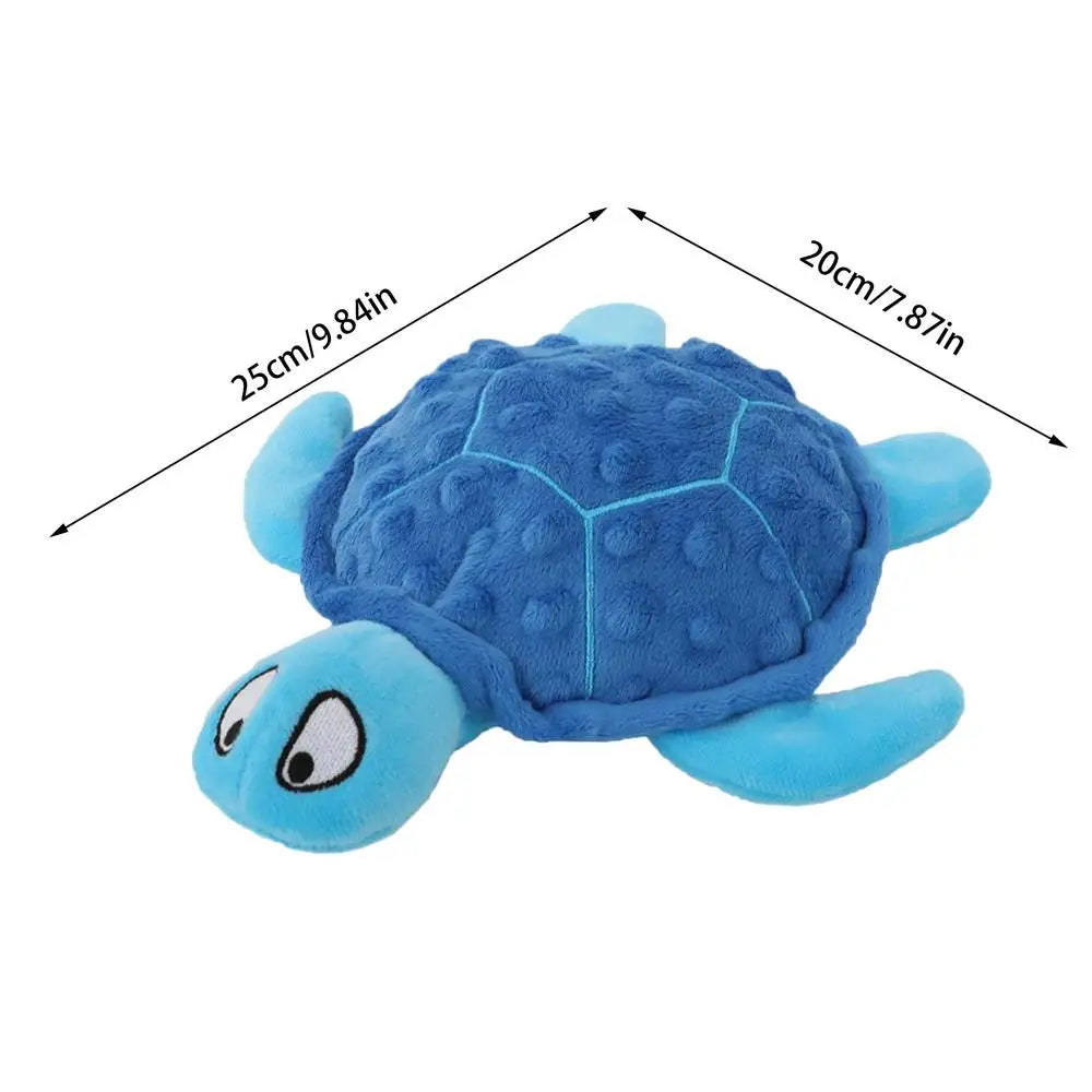 Plush Sea Turtle Dog Toy Sound Chew Pet Squeaky Toys Squeaky Dog Chewing Toy Plush Chewing Toys for Dog Puppy Outdoor Playing