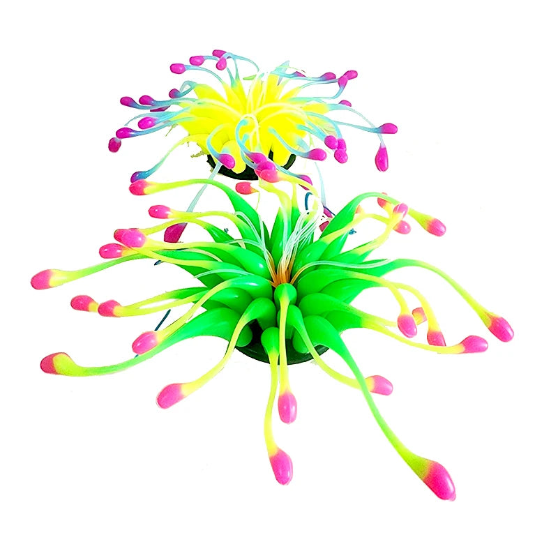 Artificial Underwater SiliconeCoral Aquarium Fish Tank Simulation Decoration Aquarium Backgrounds Plants Water Flower Beautiful