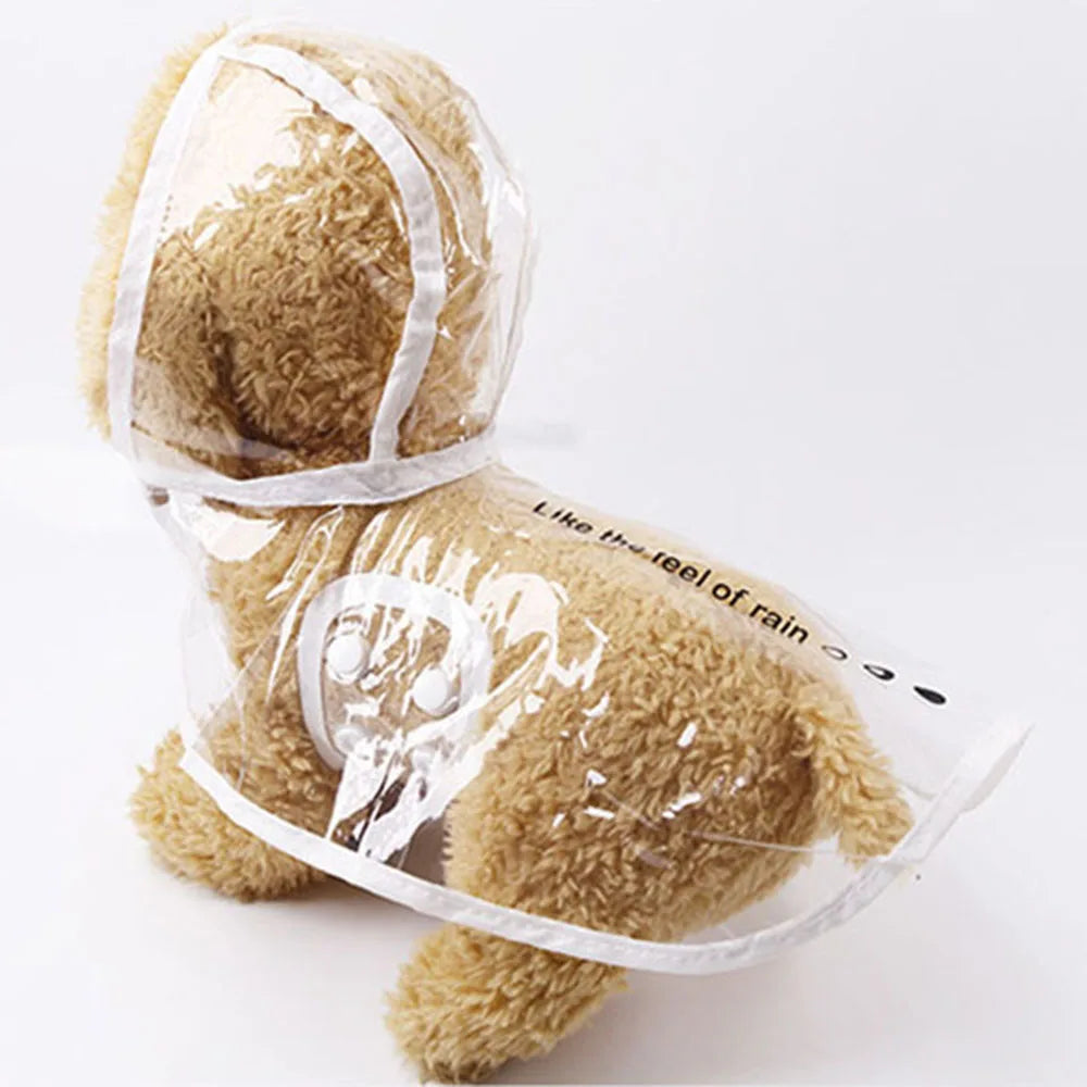 Waterproof Transparent Raincoat for Dogs Pet Dog Raincoat Spring Summer Rain Coats Puppy Outdoor Waterproof Clothes Pet Supplies