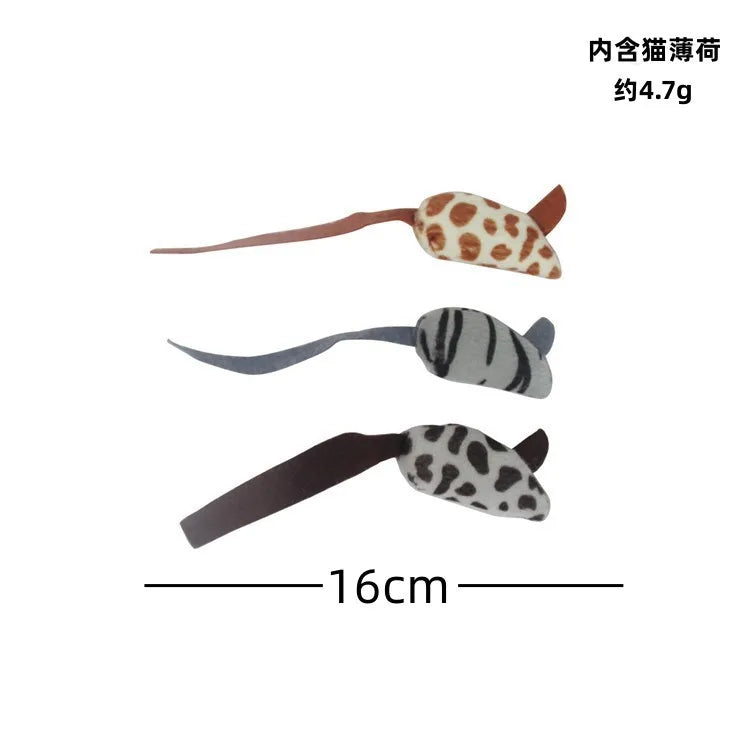Funny Plush Cat Toy Soft Solid Interactive Mice Mouse Toys For Funny Kitten Pet Cats Playing Scratch Training Game Supplies