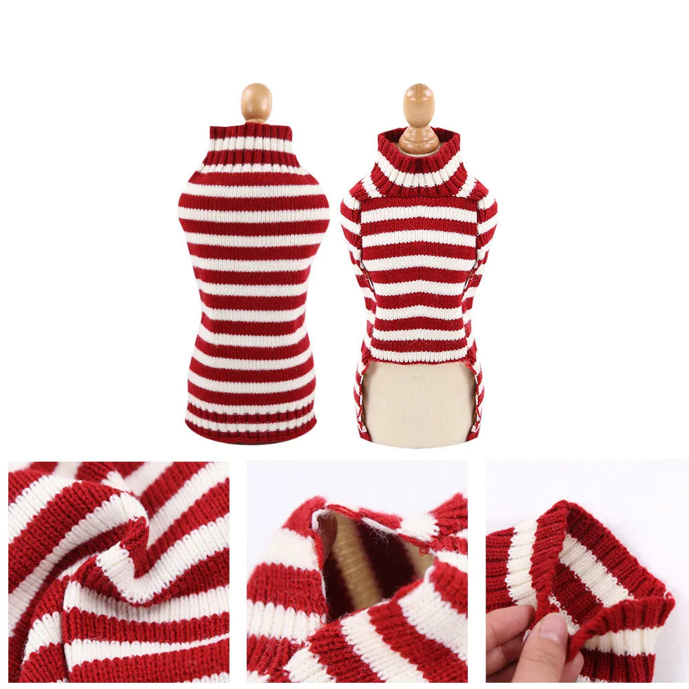 Christmas Dog Clothes Hoodie Pet Dog Sweater Flannel Antlers Scarf Winter Warm Small Dog Outfit Cat Hooded Clothing Costume Coat