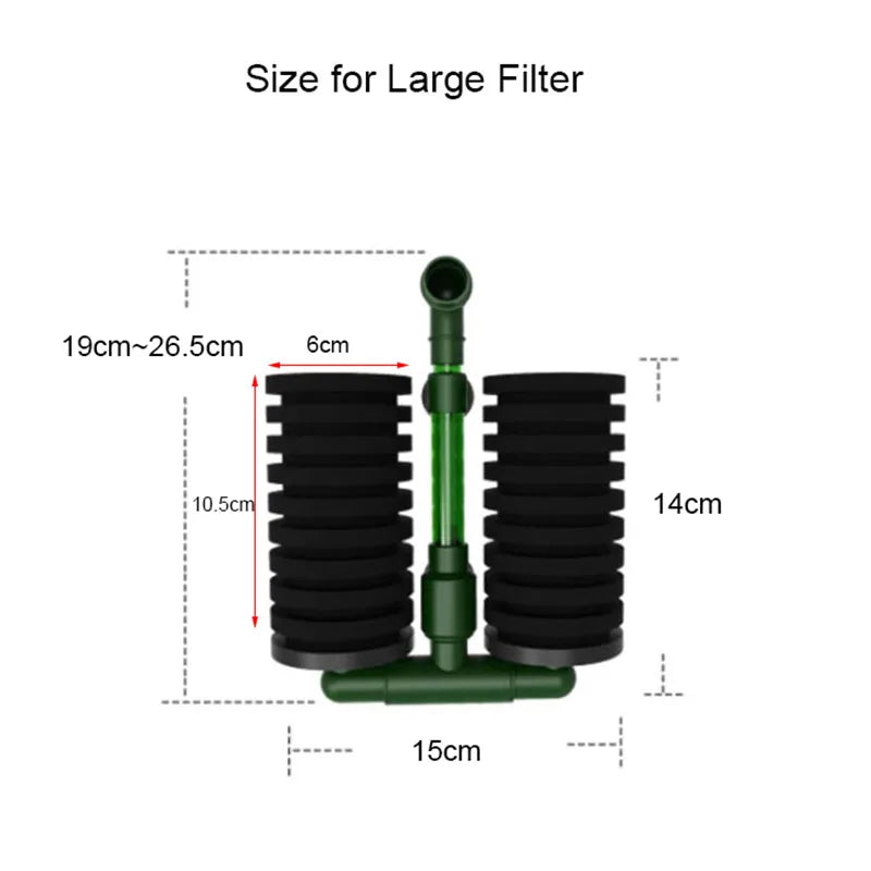 High Quality Green Aquarium Fish Tank Filter Sponge Biochemical Cotton Aquarium Filtration Accessories Dropshipping Center New