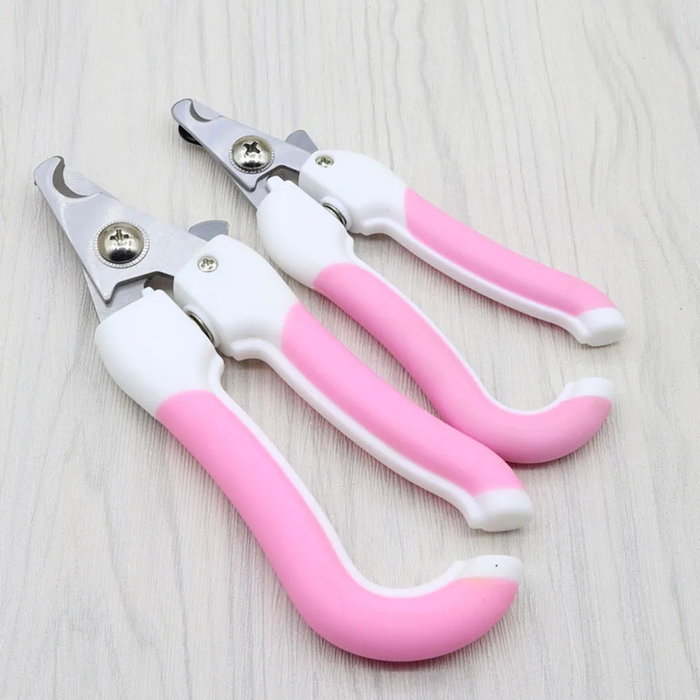 Dog Nail Clippers & Cat Nail Clipper for Small Large Pets Stainless Steel Nailclippers with Safety Guard to Prevent Over-Cutting