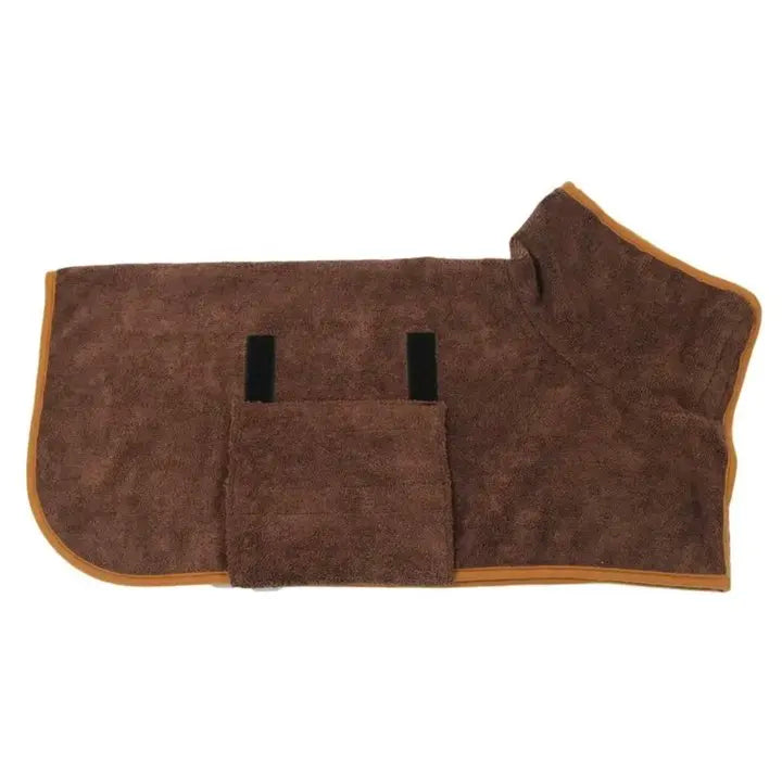 Dog Bathrobe Fast Drying Towel Microfiber Absorbent Soft Bath Robe Adjustable Towel Grooming Coat Dog grooming Pet Accessories