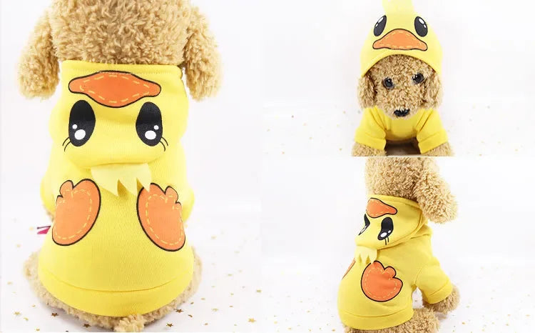 New Dog Clothes Autumn Winter Pet Products Pets Coats Soft Cotton Hoodies For Small Dogs Chihuahua Clothes Cartoon Pet Outfit