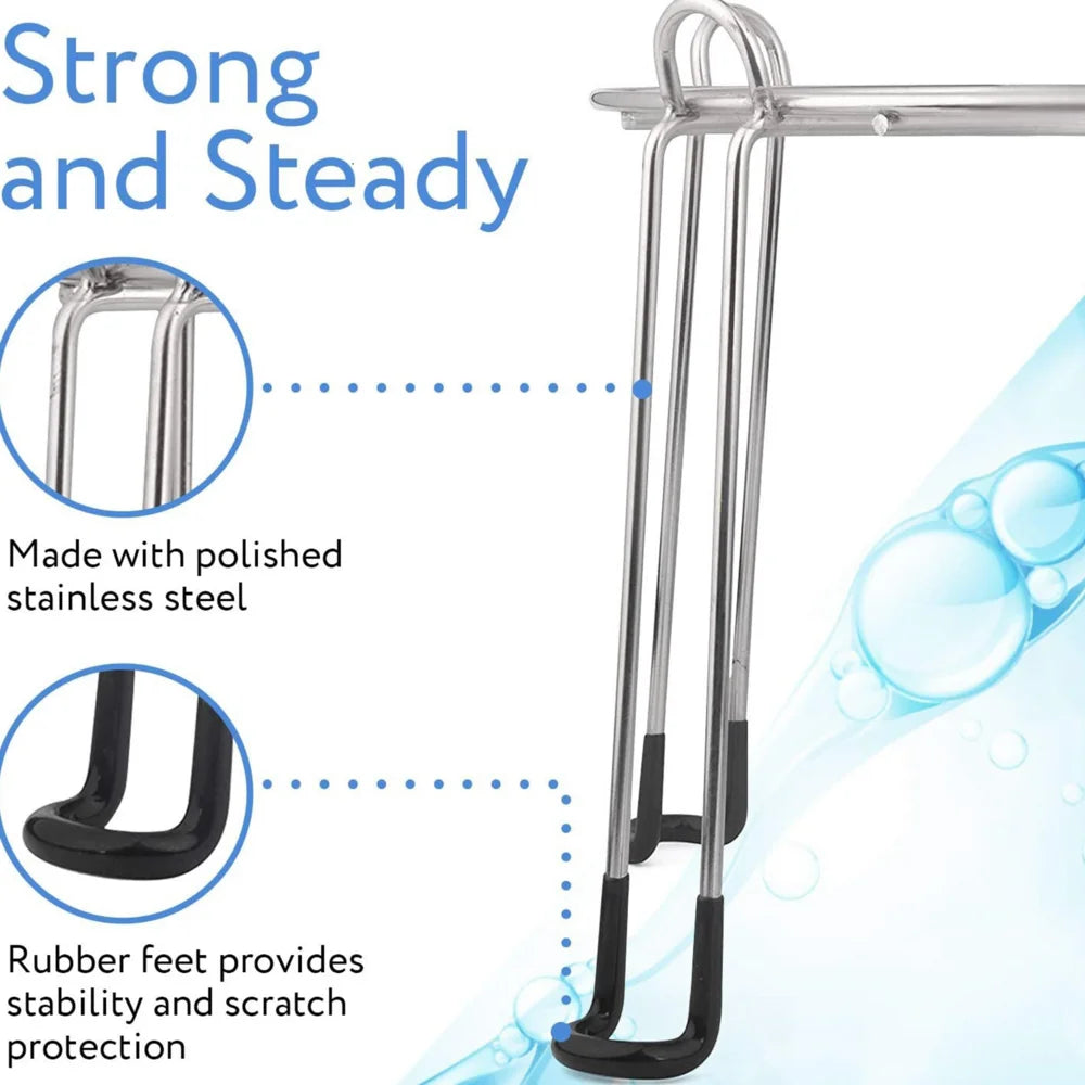Water Filter Metal Stand Countertop Stand For Water Dispenser Detachable Tall Water Filter Stand Non-Slip Stainless Steel Stand