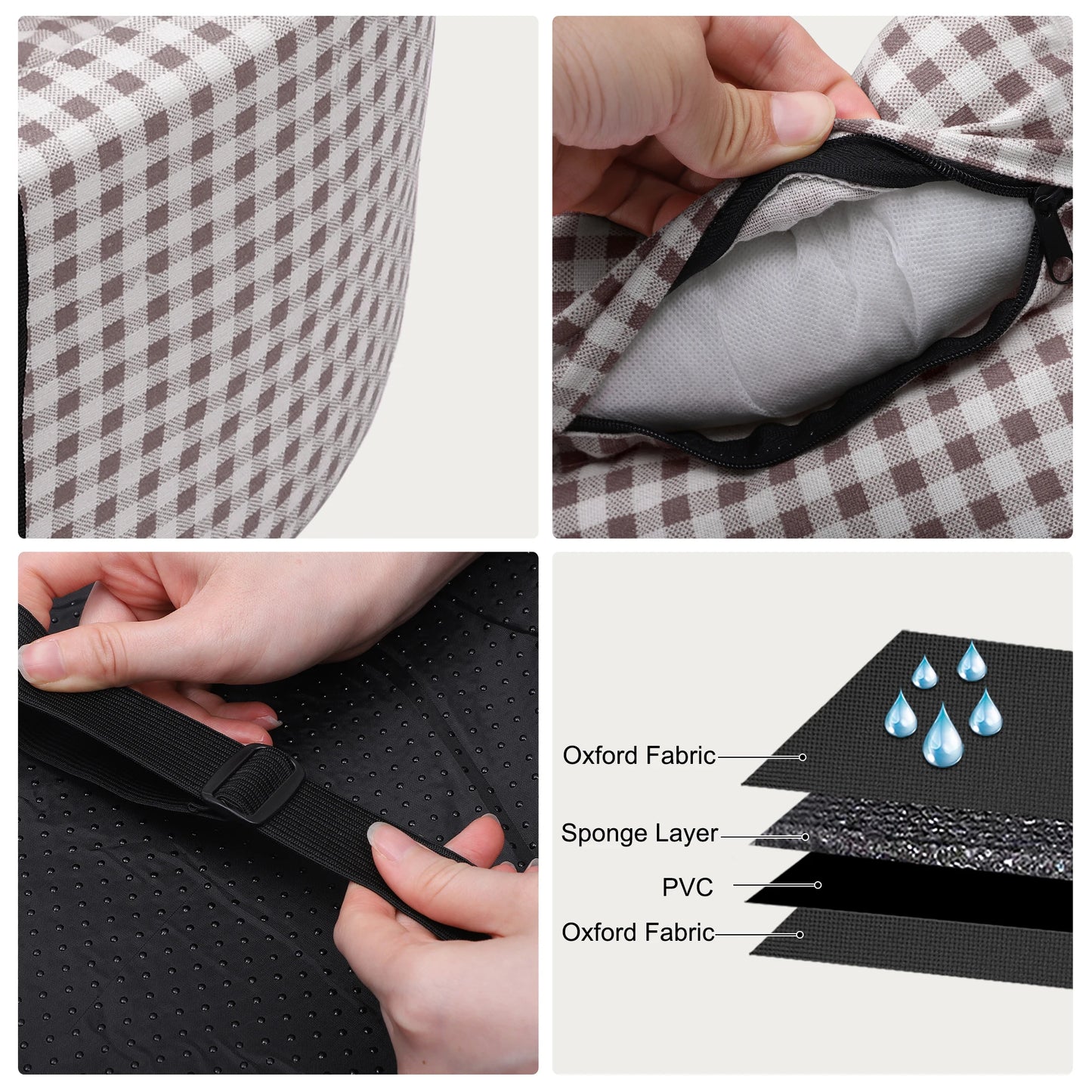 UXCELL Dog Car Seat Bags Waterproof Hammock Pet Travel Dogs Carrier Bed Protector Car Rear Back Seat Mat Safety Accessories