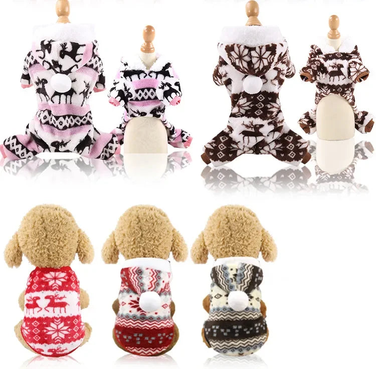 Christmas Pets Dressing Up Santa Funny Pet Clothes For Small Medium Large Dogs Winter Warm Dog Clothes Chihuahua Pug Yorkshire