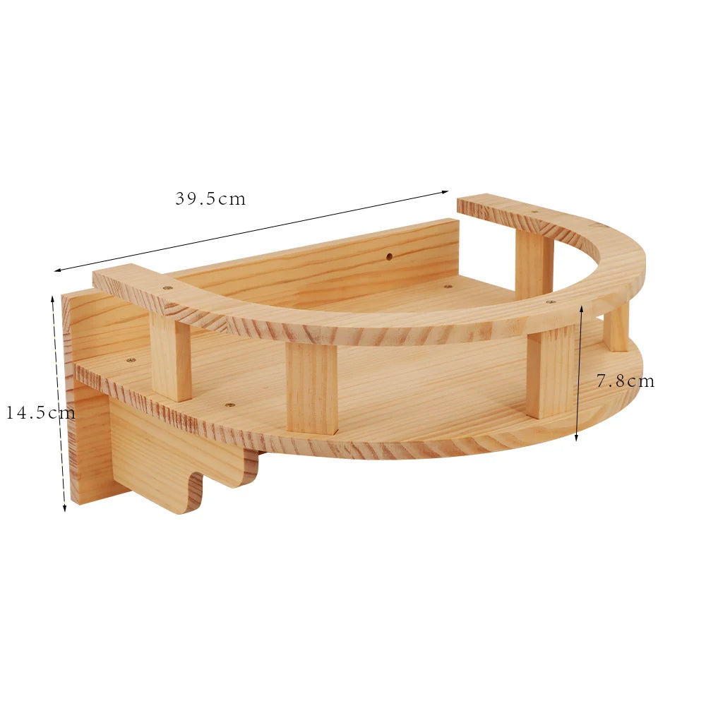 Wall-mounted Cat Climbing Frame 50cm Cat Climbing Ladder Hammock Activity Sisal Cat Grab Post Cat Pedal Indoor Cat House