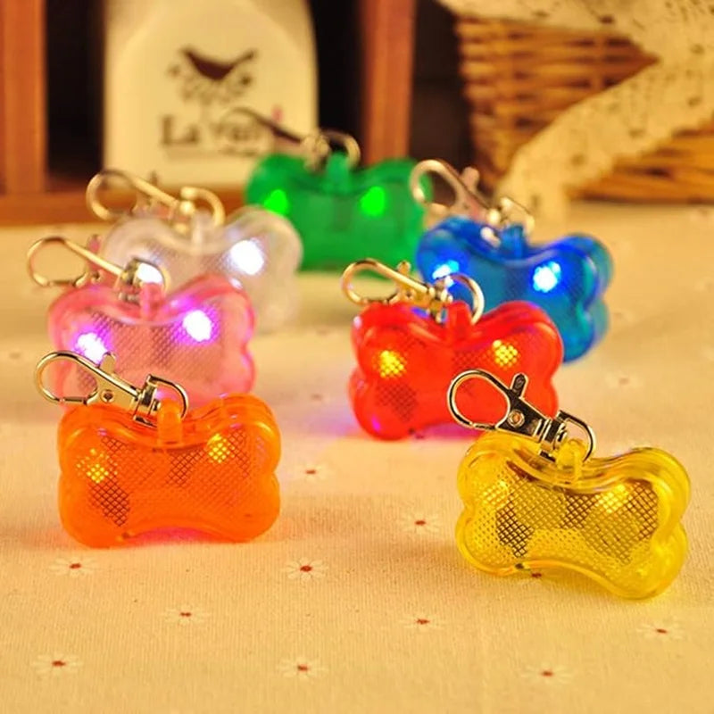 Pet Led Dog Collar Pendant Dog Cat Collar Pet Leads Glow Accessories Bright Necklace Luminous Collar Night Safety Decoration