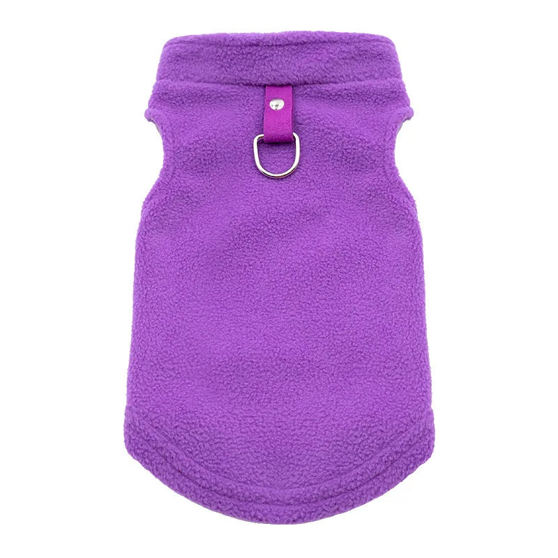 Spring Autumn Vintage Plaid Warm Fleece Pet Dog Cat Clothes Autumn Winter Thickened Vest Coat Small Medium Costume Traction Ring