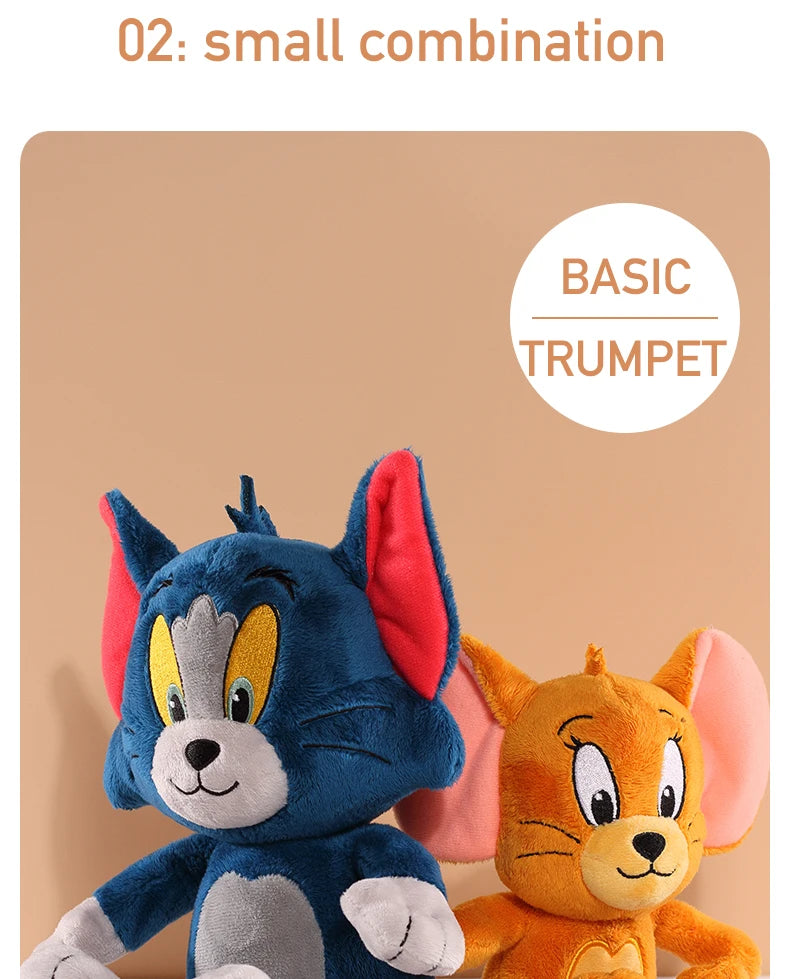 Tom And Jerry Plush Toy Cartoon Movie Cat Tuffy Nibbles Mouse Plushies Stuffed Animals Soap Action Figure Studio Doll Toys